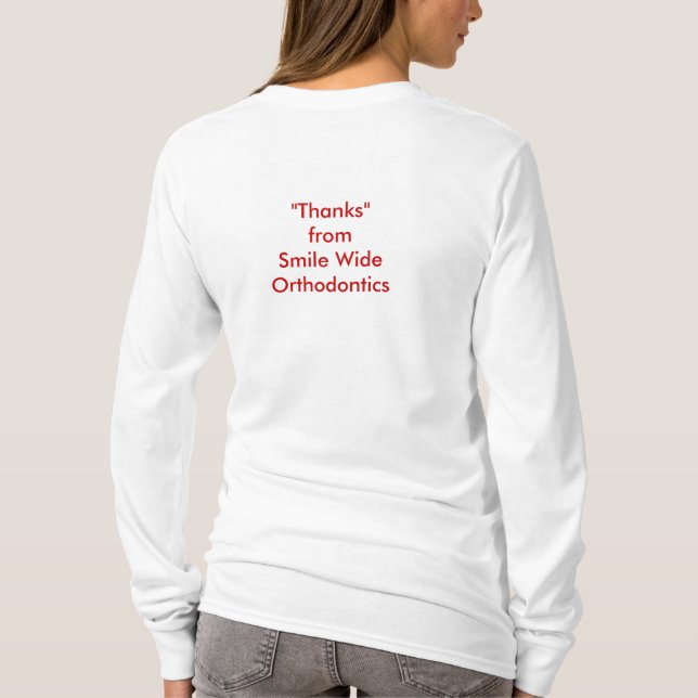 Sauté dedans pour dire le T-shirt de mercis (Dos)