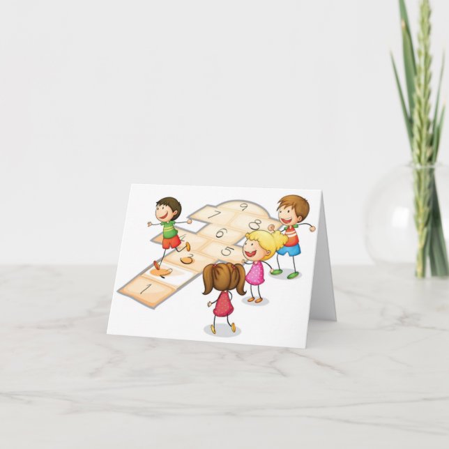 SAUTE-MARELLE POUR LA CARTE DE **6 ANS** (Devant)