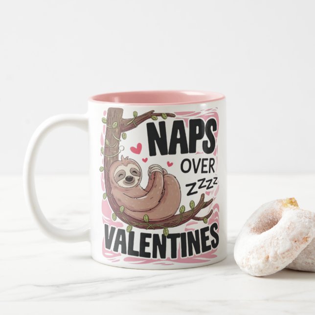 Saute sur Valentines Mug (Avec donut)