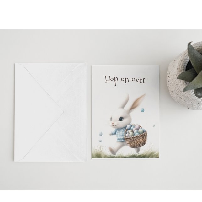 Sauter à pieds joints | Invitation de Pâques Lapin (Créateur téléchargé)