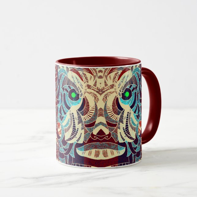 Sauter autour du masque fantôme Mug (Devant droit)
