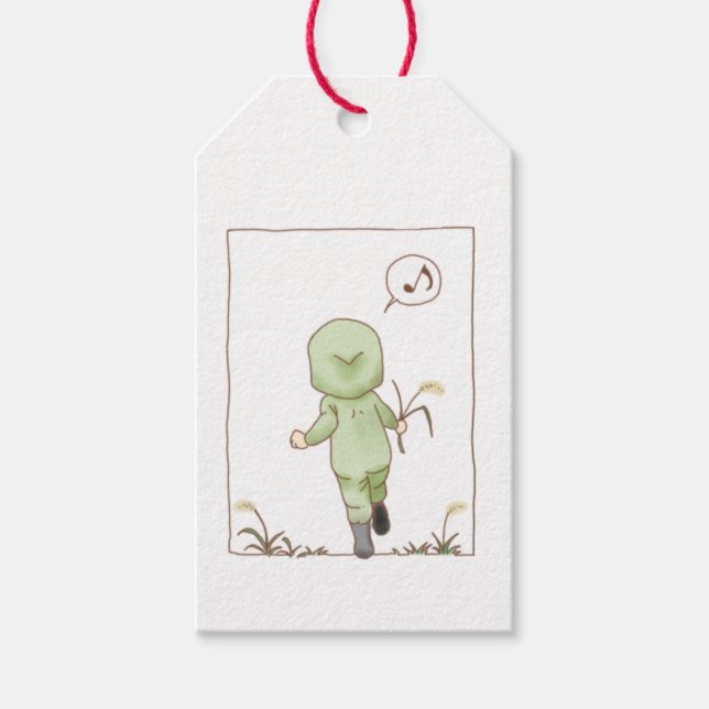 Sauter avec les étiquettes cadeaux foxtail (Devant)