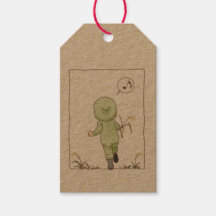 Sauter avec les étiquettes cadeaux foxtail