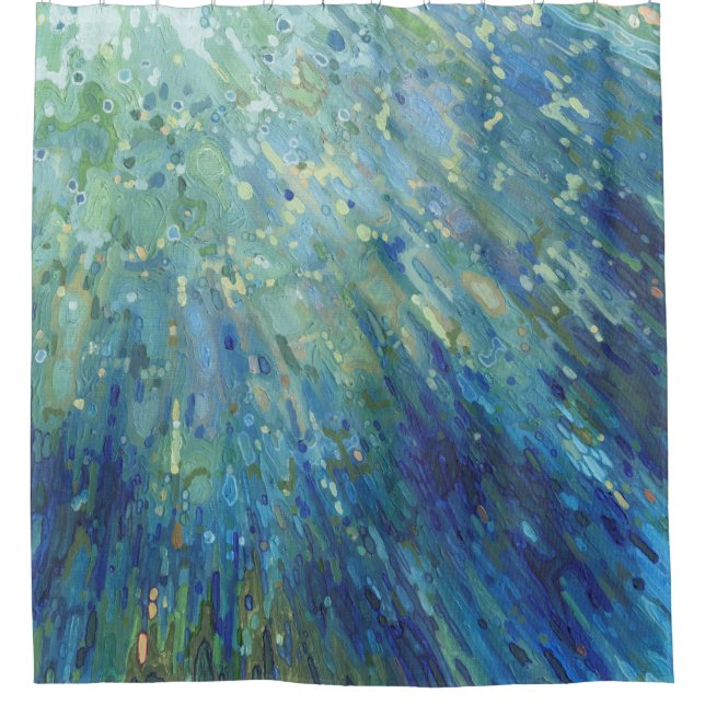 Sauter dans le rideau en douche de salle de bains (Devant)