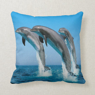 SAUTER DE DAUPHINS DU COUSSIN DE COUSSIN DE L'EAU