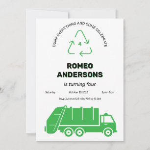 Sauter tout Anniversaire Invitation