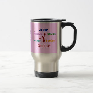 Sautez la tasse de voyage de pom-pom girl de