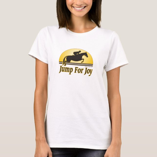 Sautez pour le T-shirt de cavalier de dames de (Devant)