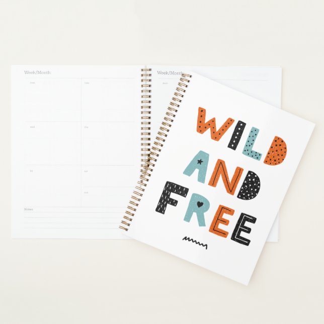 Sauvage et libre | Lettres Doodle (Devant avec enveloppe)