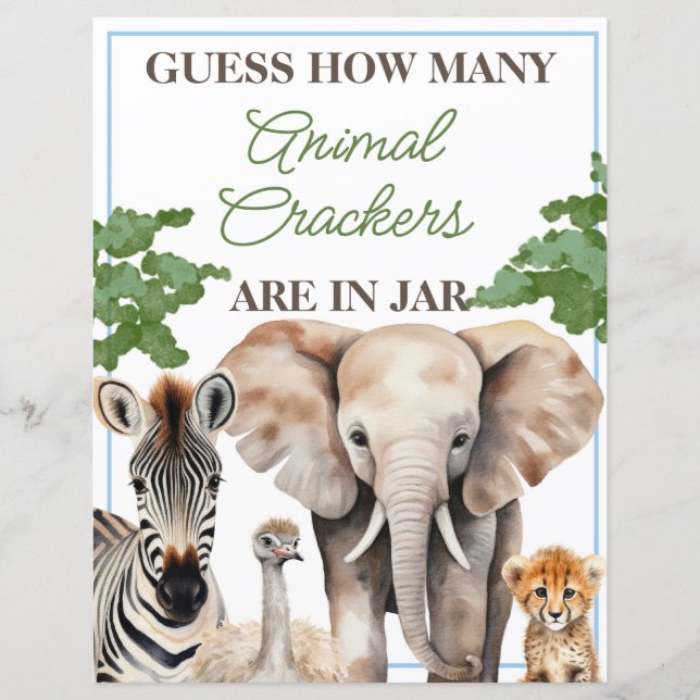 Sauvage un animal Safari animal cracker (Devant)