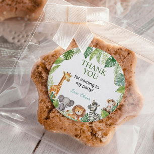 Sauvage Un Safari Animaux Anniversaire Sticker Fav