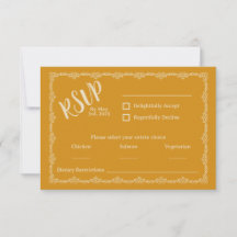 Sauvage Votre Rustique Boho Wedding Carte RSVP
