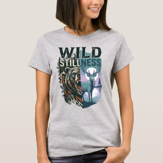 Sauvagerie calme T-shirt de faune Grizzly & Cerf