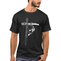 Sauvé par Grace Ephésiens 2:8 T-shirt noir