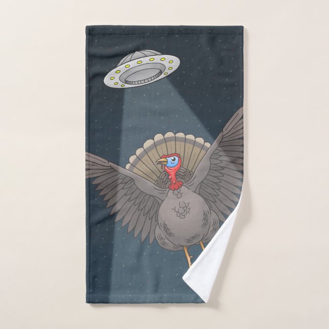 Sauvé par les extraterrestres à Thanksgiving (Serviette à main)
