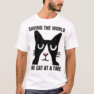 SAUVEGARDE du T-shirts de CAT du MONDE UN À LA