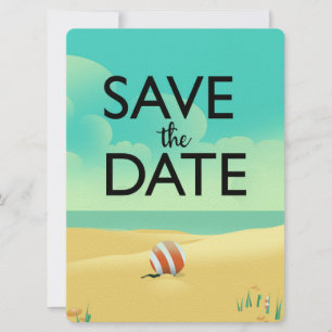 Sauvegarder la date Vintage Beach