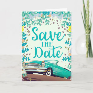 Sauvegarder la date vintage voiture classique vint