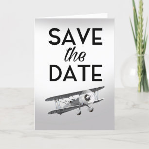 Sauver la date avion vintage