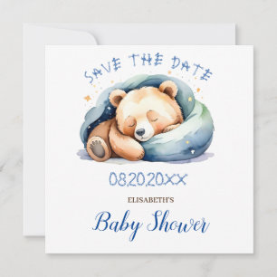 Sauver la date Ours en peluche Baby Shower