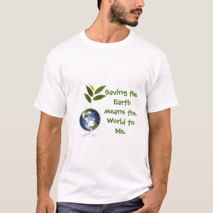 Sauver la Terre signifie le T-shirt mondial