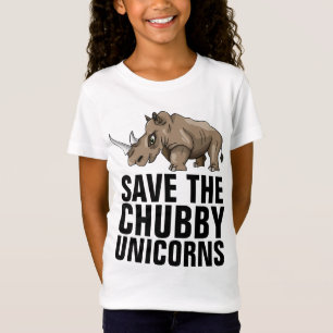 SAUVER LES T-SHIRTS DE CHUBBY UNICORNS FUNNY KIDS