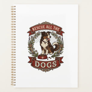 Sauver tous les chiens Couronne florale ruban pour
