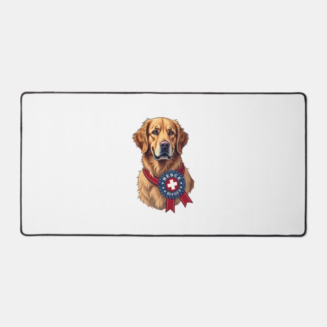 Sauvetage de Golden Retriever Patriotique Vintage  (Recto)