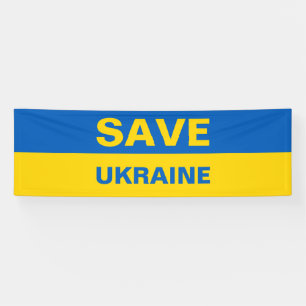 Sauvez la bannière du drapeau ukrainien