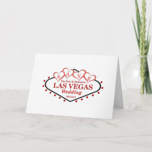 Sauvez la carte de mariage de Las Vegas de date