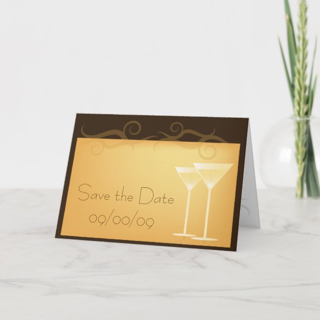 Sauvez la carte d'invitation de date (Devant)