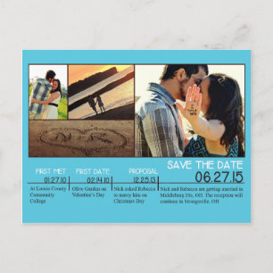 Sauvez la carte postale de date