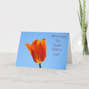 Sauvez la date ! Cartes de mariage Fleur de tulipe