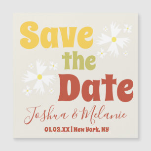 Sauvez la date Daisy Groovy Floral
