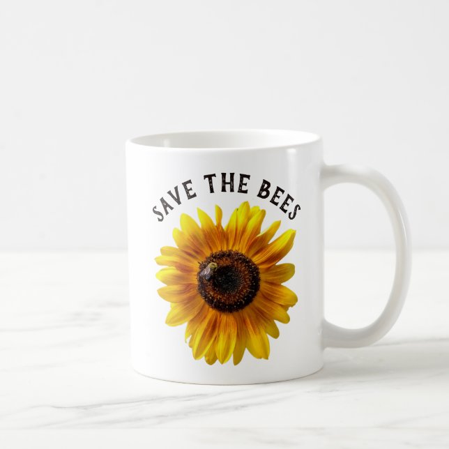 Sauvez la Mug de tournesol des abeilles (Droite)
