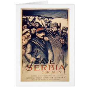 "Sauvez la Serbie notre allié", l'affiche, 1915