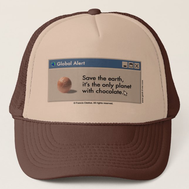 Sauvez le casquette de chocolat de planète ! (Devant)