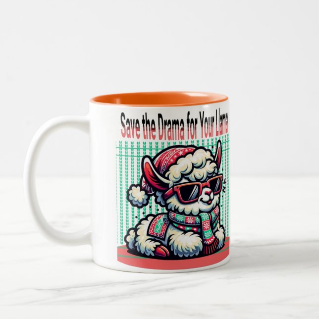 Sauvez le drame pour votre Llama Mug | Drôle Llama (Gauche)