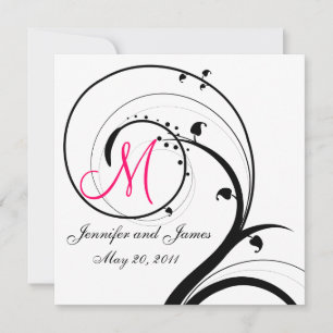 Sauvez le faire-part de mariage de monogramme de