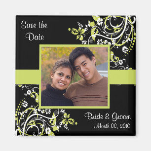 Sauvez le magnet de photo de date