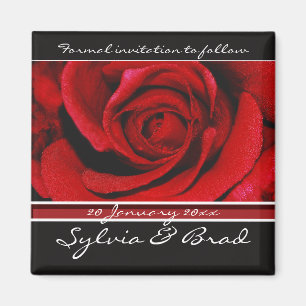 Sauvez le magnet d'invitation de date