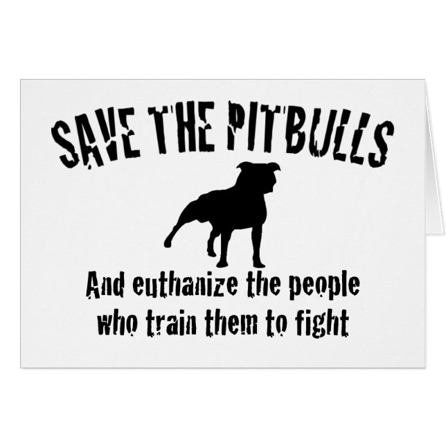 Sauvez le Pitbulls (Devant horizontal)