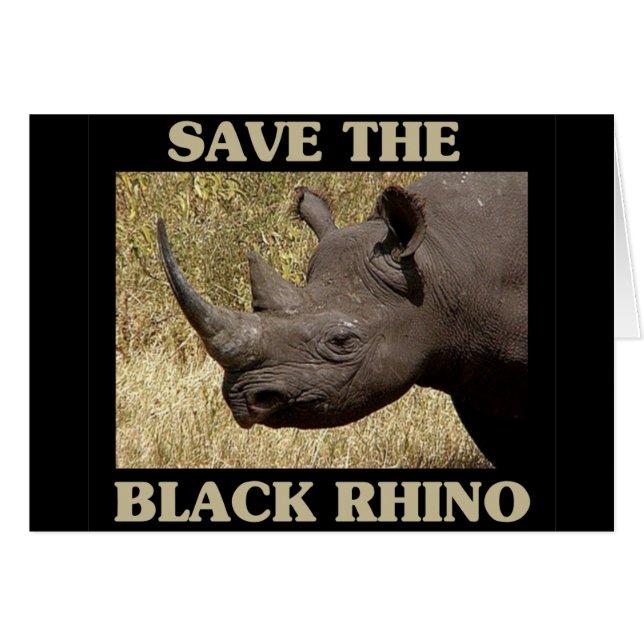 Sauvez le Rhino noir (Devant horizontal)