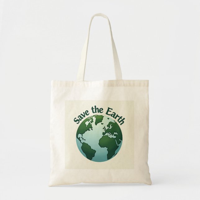 Sauvez le sac écologique Earth-Design (Devant)