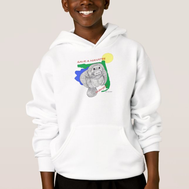 Sauvez le sweatshirt de lamantin (Devant)