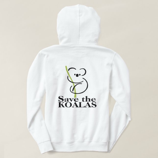 Sauvez le Sweatshirt Sweat - shirt à capuche Koala (Design dos)