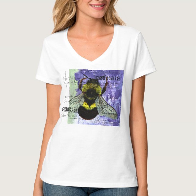 Sauvez le t-shirt abeilles (Devant)