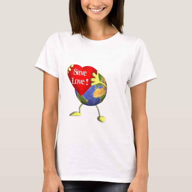 Sauvez le T-shirt d'amour (Devant)