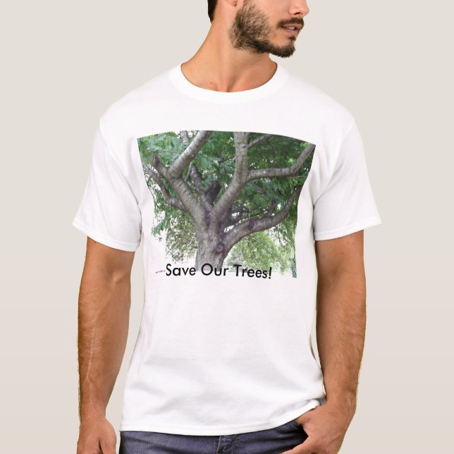 Sauvez le T-shirt d'arbres (Devant)