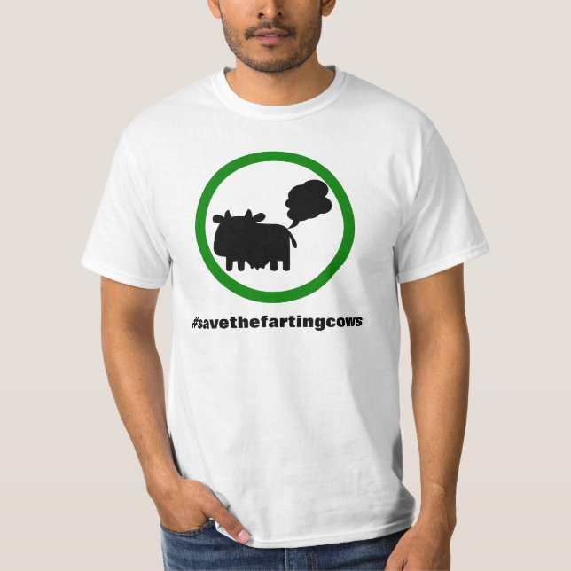 Sauvez le T-shirt de vaches de péter (Devant)